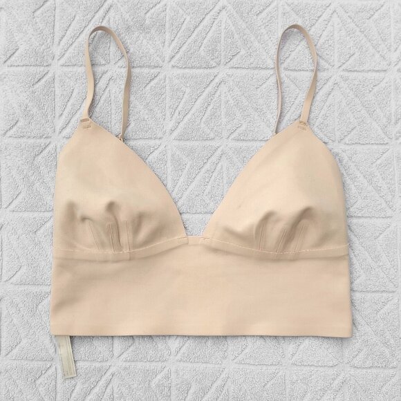 NWOT Free People Intimately Sage Longline Bralette Bra Nude Cream Size S - Picture 5 of 10